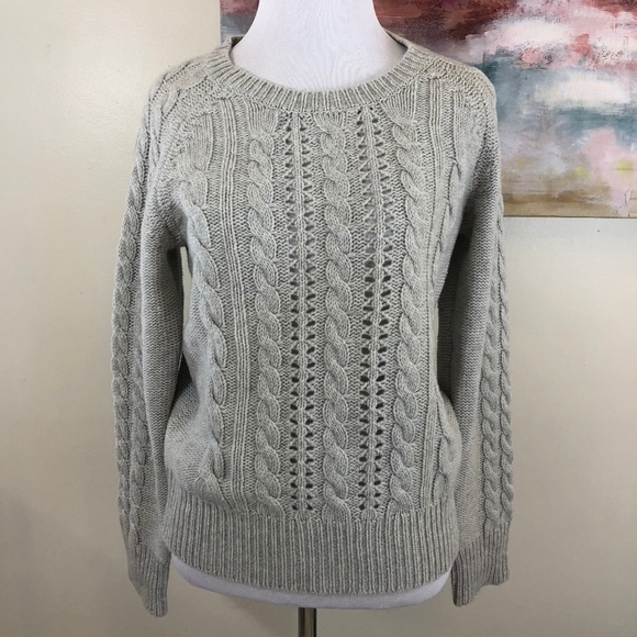 Anthropologie Sweaters - Anthropologie Boden Cable Knit Crew Wool Sweater